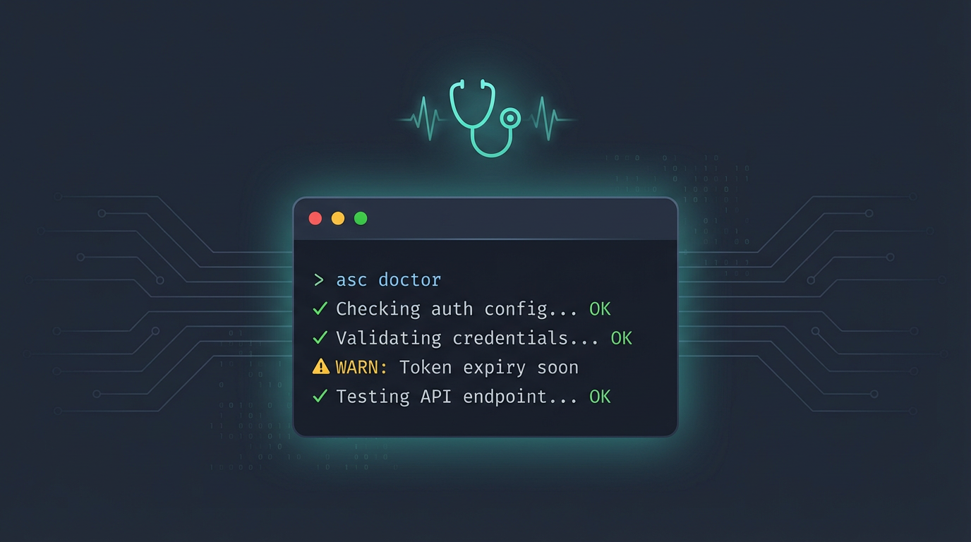 Checking Your Auth Setup with asc doctor